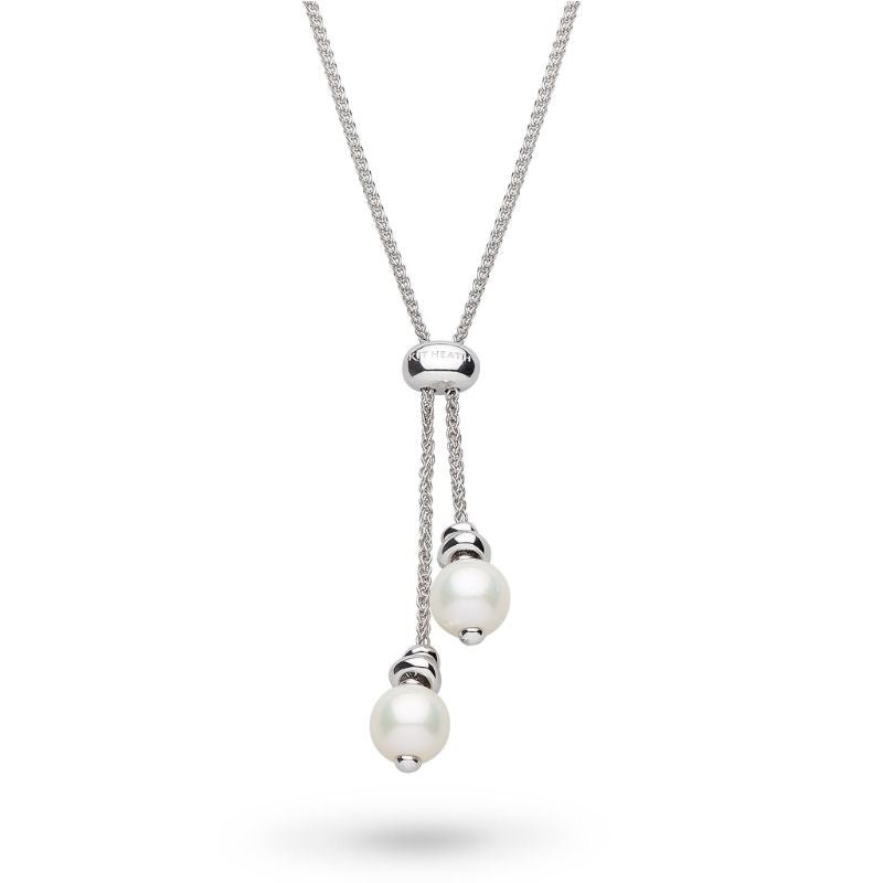Kit Heath Silver Coast Tumble Pearl Lariat Necklace - MococoKit Heath90166FP5038159167621Necklaces