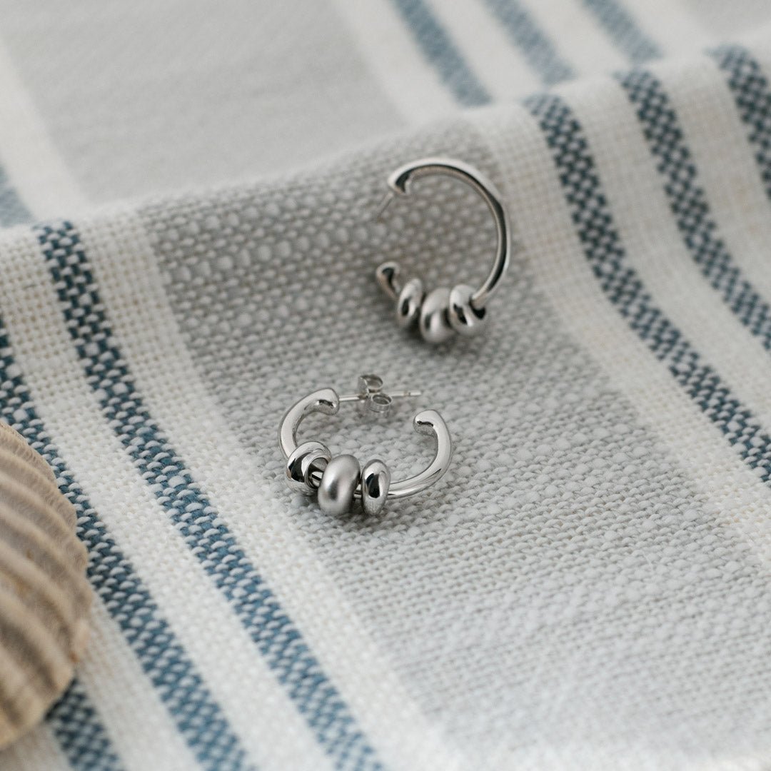 Kit Heath Silver Coast Tumble Sand Hoop Earrings - MococoKit Heath60195SRP5038159159091Earrings