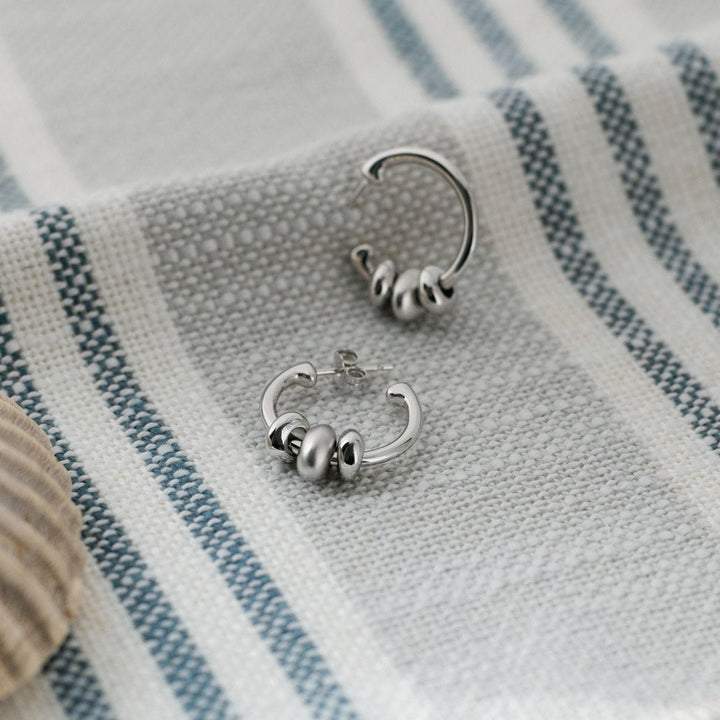 Kit Heath Silver Coast Tumble Sand Hoop Earrings - MococoKit Heath60195SRP5038159159091Earrings