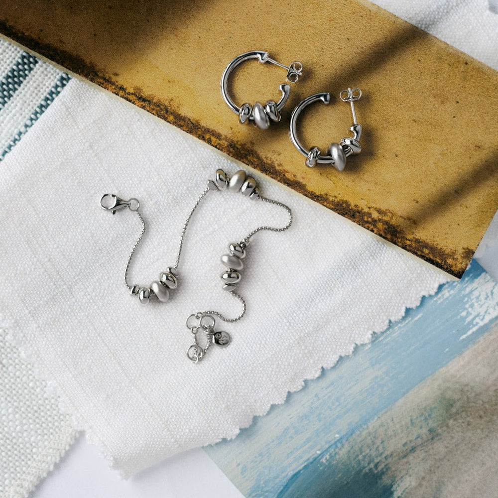 Kit Heath Silver Coast Tumble Sand Hoop Earrings - MococoKit Heath60195SRP5038159159091Earrings