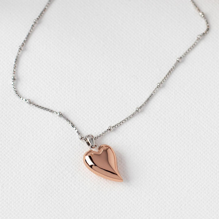 Kit Heath Silver Desire Cherish Blush Heart Ball Chain Necklace - MococoKit Heath90503RRP5038159159190Necklaces