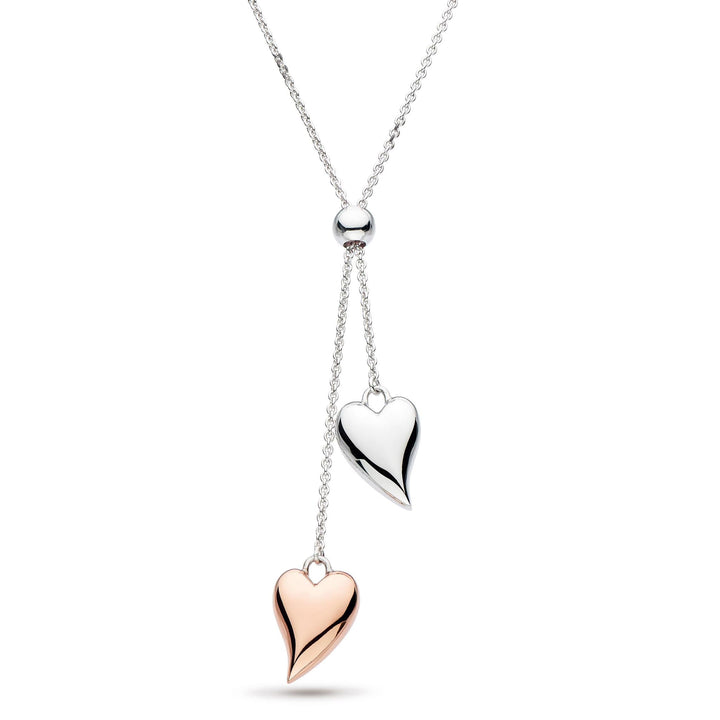 Kit Heath Silver Desire Cherish Blush heart Lariat Necklace - MococoKit Heath90504RRP5038159159176Necklaces