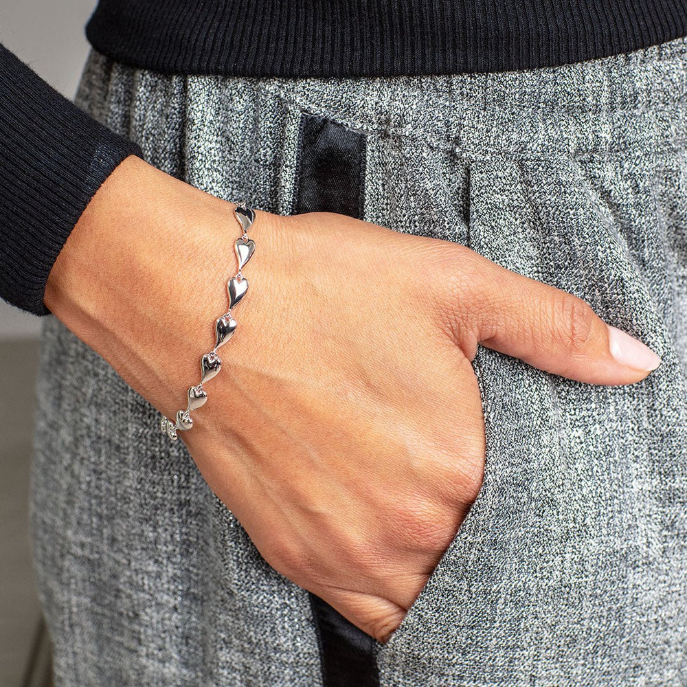 Kit Heath Silver Desire Kiss Linking Hearts Bracelet - MococoKit Heath70LK5038159154591Bracelets