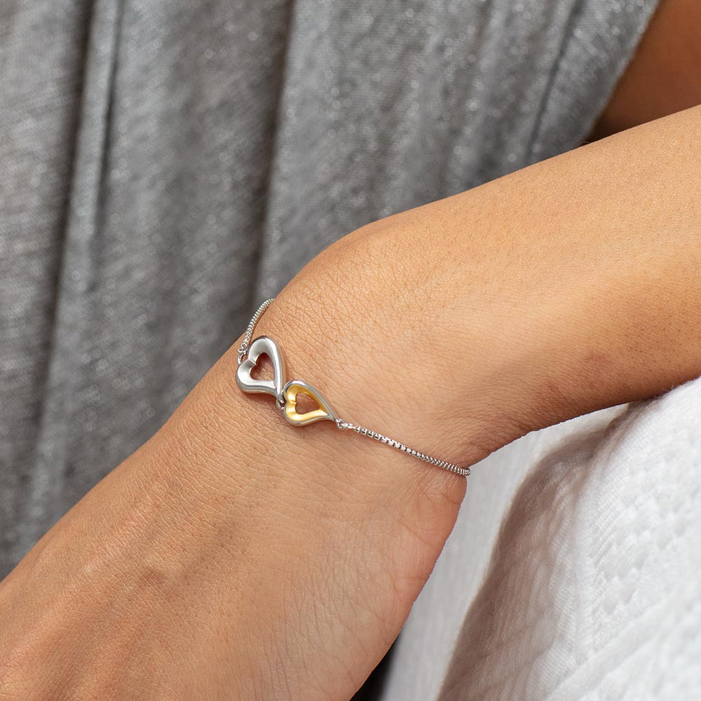 Kit Heath Silver Desire Love Story Double Heart Slider Bracelet - MococoKit Heath70522GDS5038159163920Bracelets
