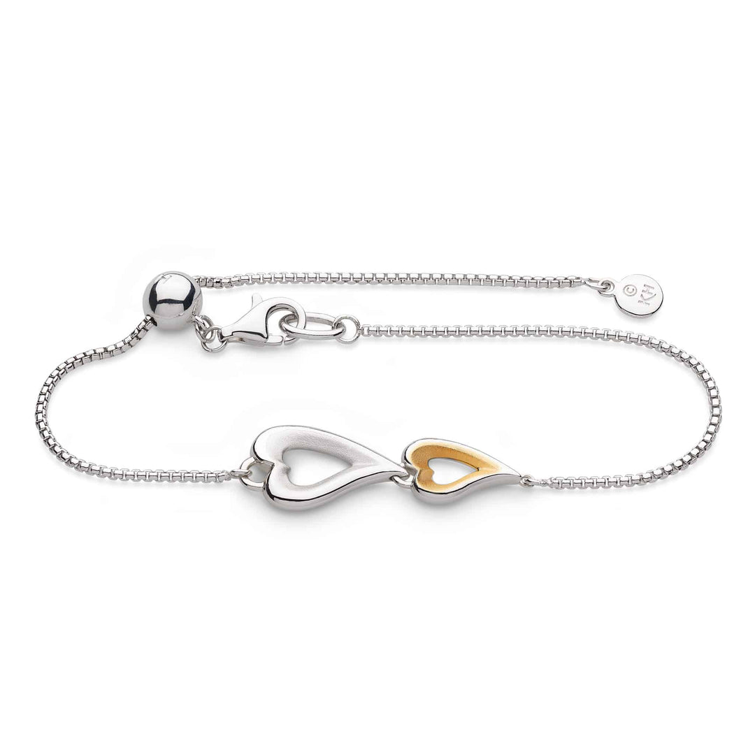 Kit Heath Silver Desire Love Story Double Heart Slider Bracelet - MococoKit Heath70522GDS5038159163920Bracelets