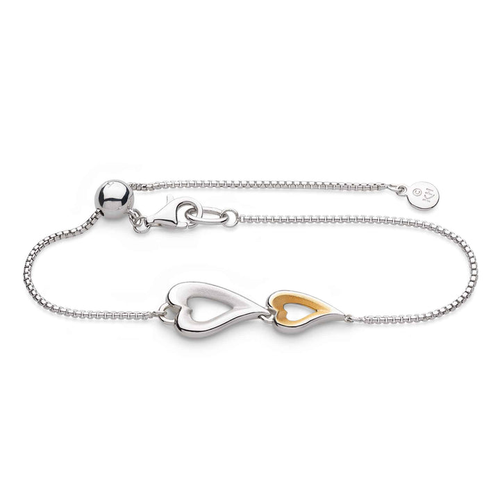 Kit Heath Silver Desire Love Story Double Heart Slider Bracelet - MococoKit Heath70522GDS5038159163920Bracelets