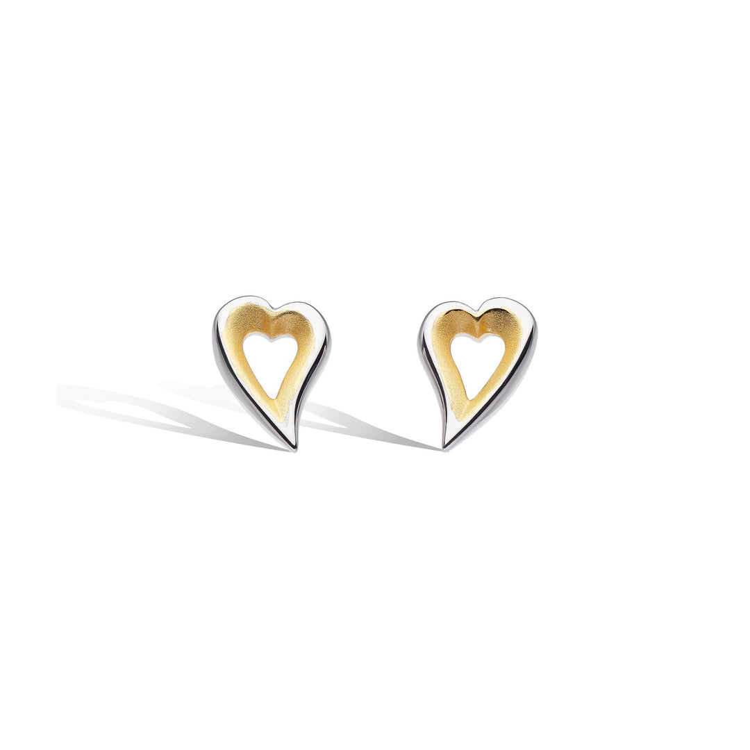 Kit Heath Silver Desire Love Story Gold Small Heart Earrings - MococoKit Heath40521GDS5038159161520Earrings