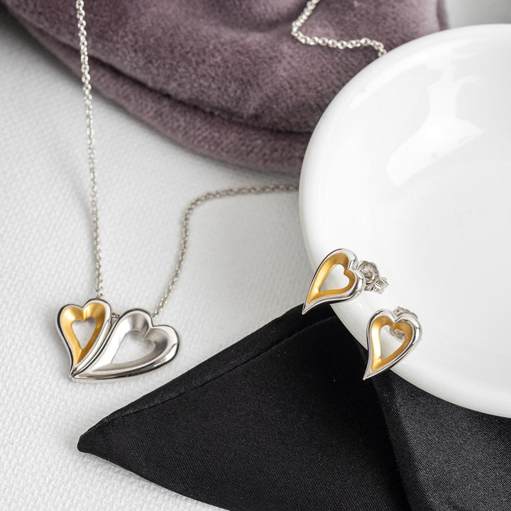 Kit Heath Silver Desire Love Story Gold Small Heart Earrings - MococoKit Heath40521GDS5038159161520Earrings