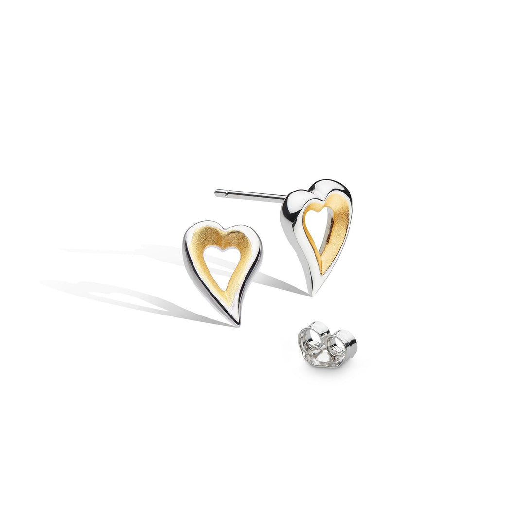 Kit Heath Silver Desire Love Story Gold Small Heart Earrings - MococoKit Heath40521GDS5038159161520Earrings