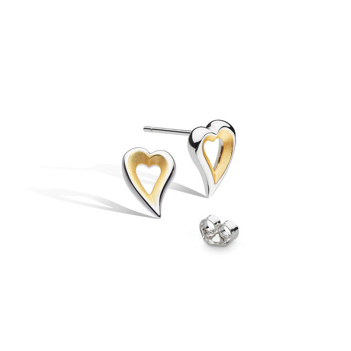 Kit Heath Silver Desire Love Story Gold Small Heart Earrings - MococoKit Heath40521GDS5038159161520Earrings