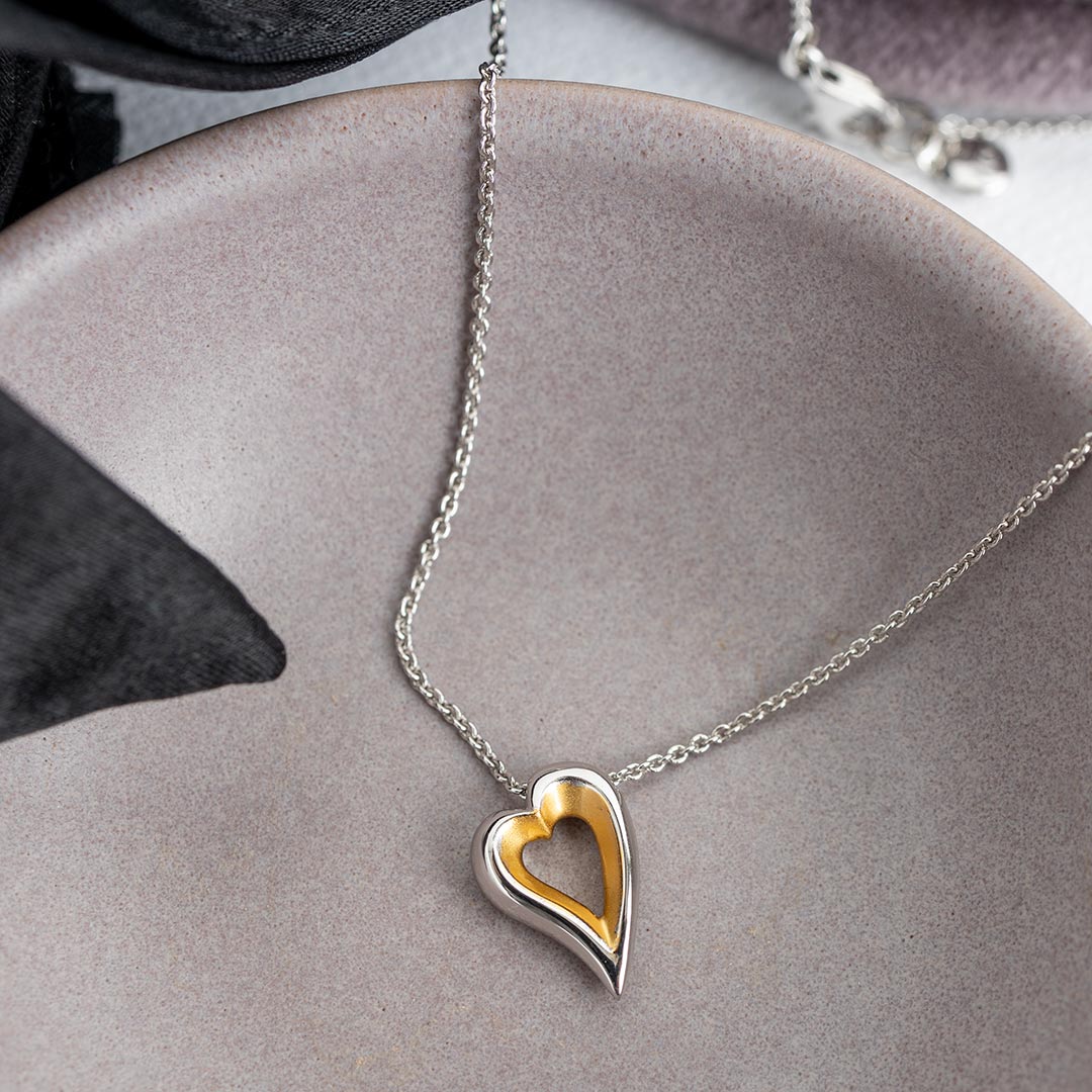 Kit Heath Silver Desire Love Story Small Heart Necklace - MococoKit Heath90521GDS5038159161544Necklaces