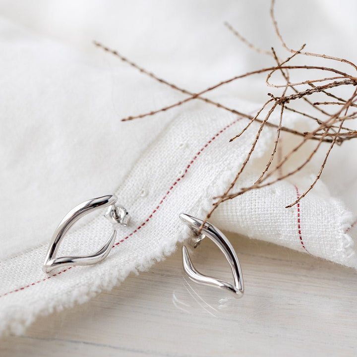 Kit Heath Silver Entwine Twine Link Hoop Earrings - MococoKit Heath61141RP5038159165504Earrings