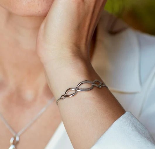 Kit Heath Silver Entwine Twine Link Trio Slider Bracelet - MococoKit Heath71142RP5038159165528Bracelets