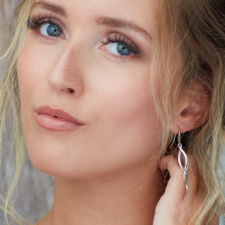 Kit Heath Silver Entwine Twine Twist Drop Earrings - MococoKit Heath60223RP5038159154812Earrings