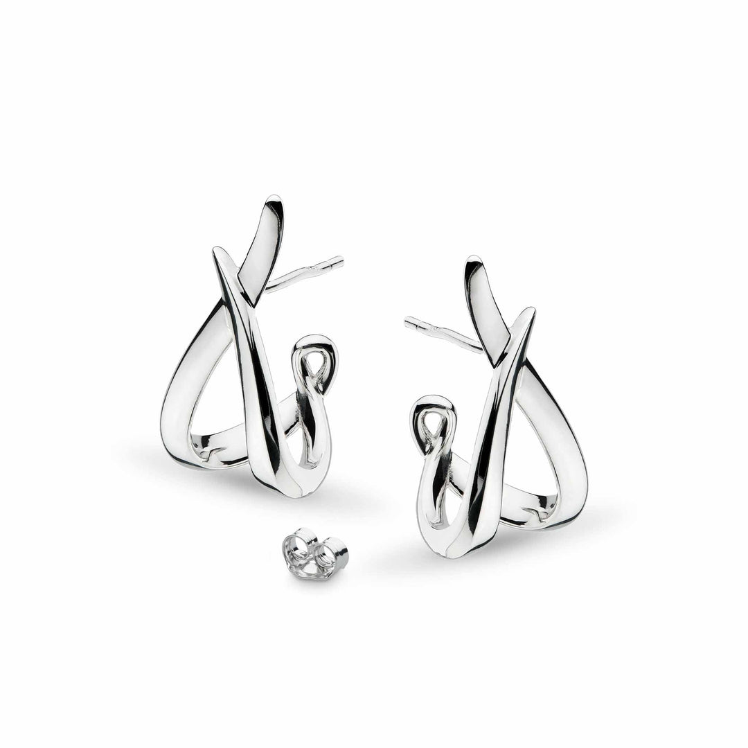 Kit Heath Silver Entwine Twine Twist Hoop Earrings - MococoKit Heath40224RP5038159160400Earrings