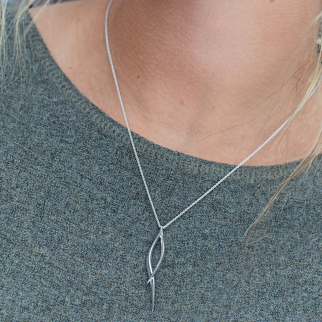 Kit Heath Silver Entwine Twine Twist Necklace - MococoKit Heath90223RP5038159154980Necklaces