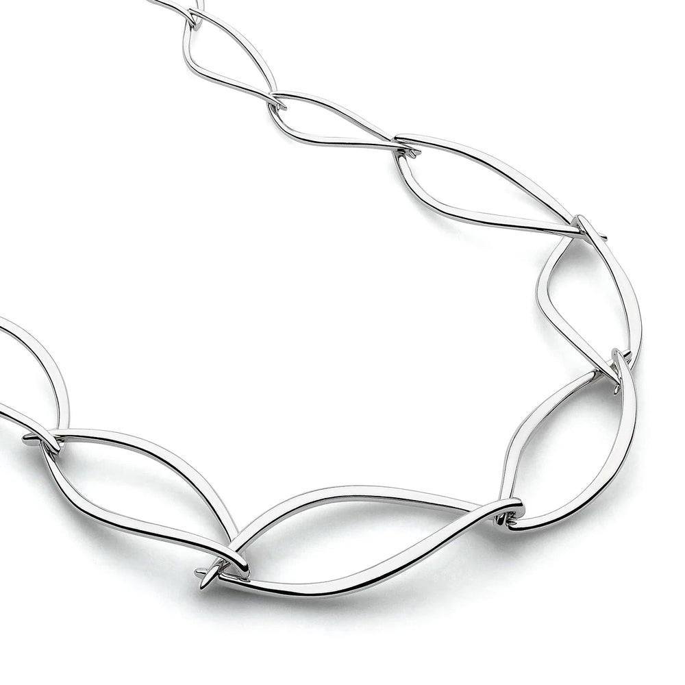 Kit Heath Silver Entwine Twine Twist Statement Toggle Necklace - MococoKit Heath90228RP5038159160417Necklaces