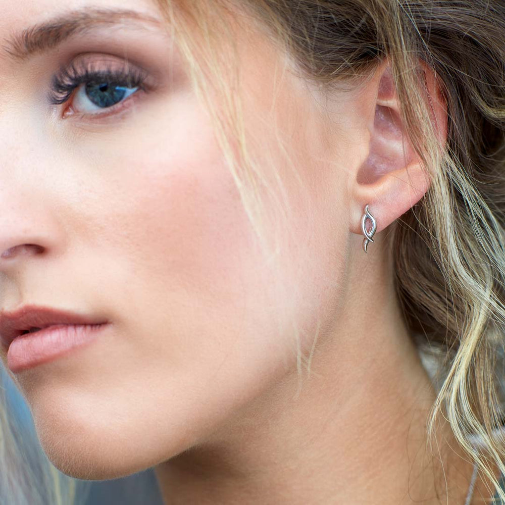 Kit Heath Silver Entwine Twine Twist Stud Earrings - MococoKit Heath40223RP5038159159992Earrings
