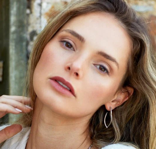 Kit Heath Silver Entwine Twist Link Grande Hoop Earrings - MococoKit Heath60228RP5038159165566Earrings