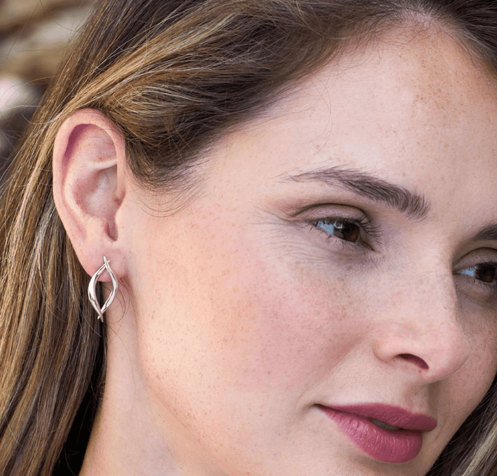 Kit Heath Silver Entwine Twist Link Stud Earrings - MococoKit Heath40228RP5038159165559Earrings