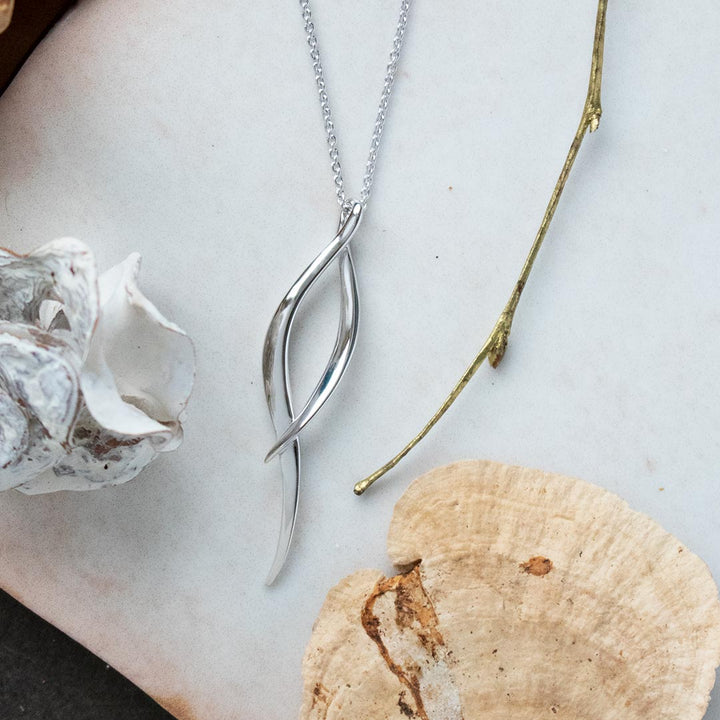Kit Heath Silver Enwtine Twine Twist Grande Necklace - MococoKit Heath90224RP5038159154997Necklaces