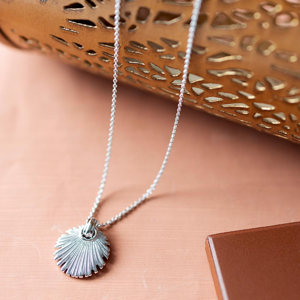 Kit Heath Silver Essence Radiance Small Fan Necklace - MococoKit Heath91153RP5038159161506Necklaces