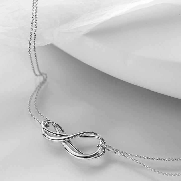 Kit Heath Silver Infinity Double Chain Necklace - MococoKit Heath91162RP5038159165238Necklaces