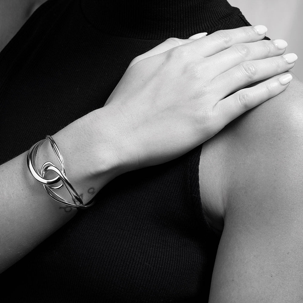 Kit Heath Silver Infinity Grande Cuff Bangle - MococoKit Heath71163RP5038159165207Bracelets