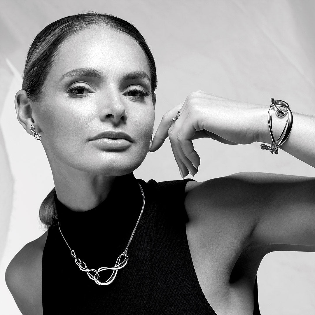 Kit Heath Silver Infinity Grande Cuff Bangle - MococoKit Heath71163RP5038159165207Bracelets