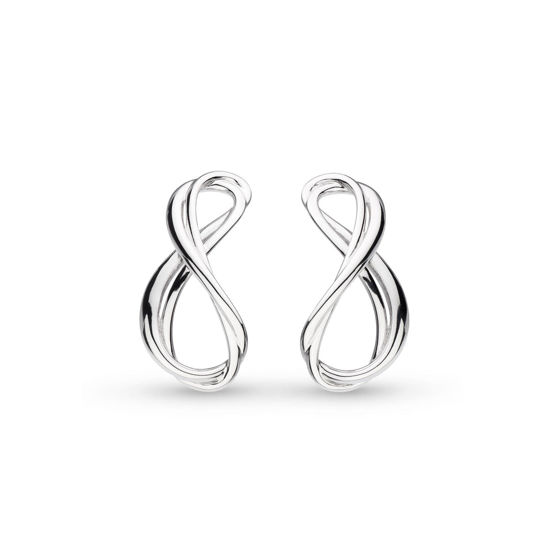 Kit Heath Silver Infinity Grande Curved Stud Earrings - MococoKit Heath41164RP5038159165184Earrings