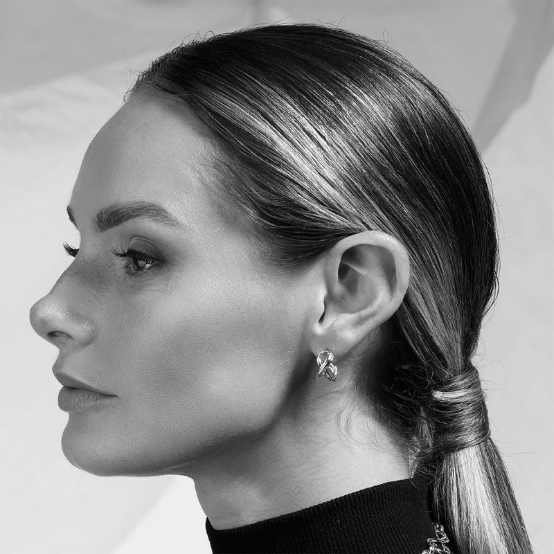 Kit Heath Silver Infinity Stud Hoop Earrings - MococoKit Heath41162RP5038159165160Earrings