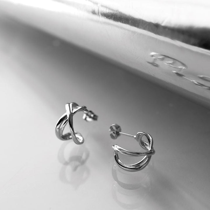 Kit Heath Silver Infinity Stud Hoop Earrings - MococoKit Heath41162RP5038159165160Earrings