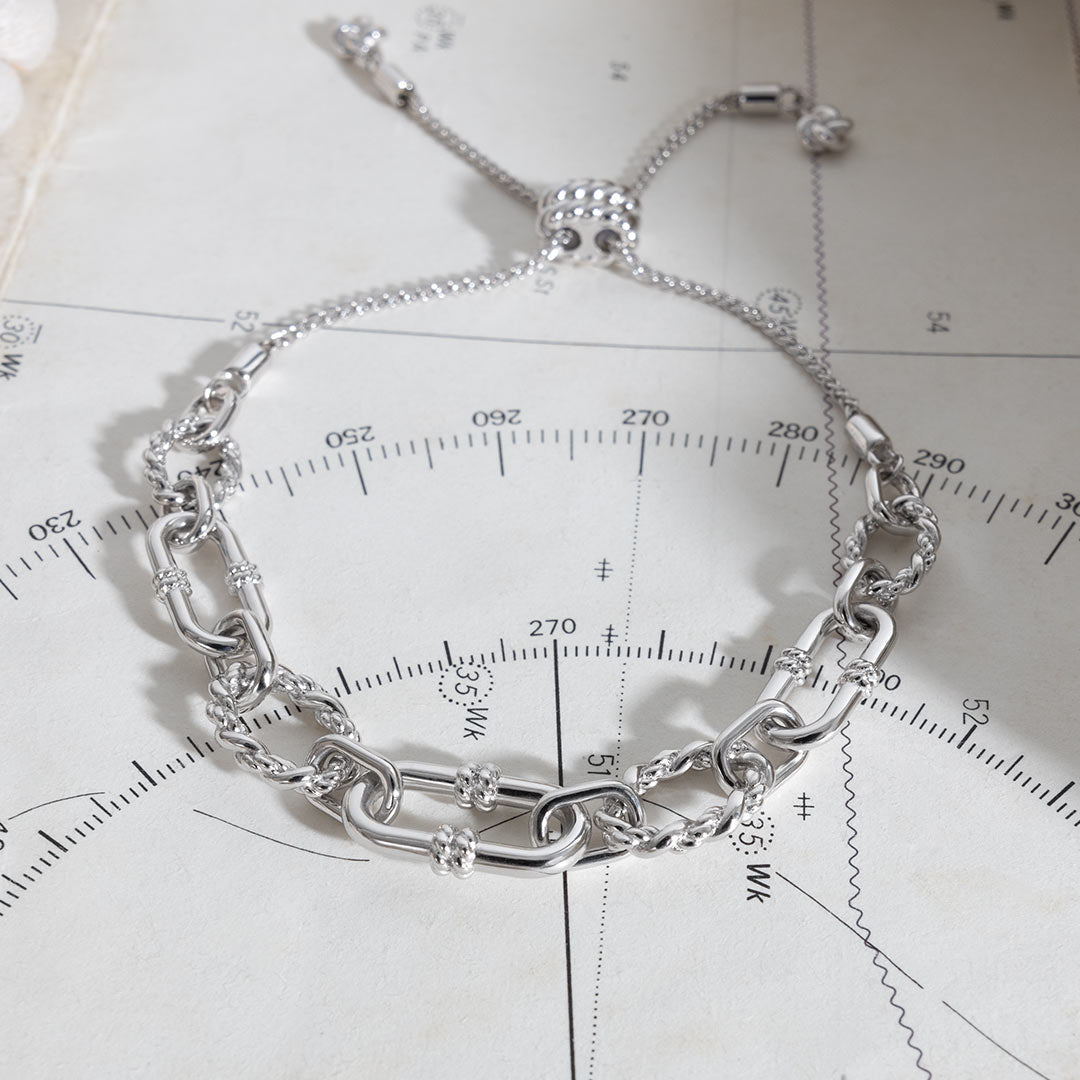 Kit Heath Silver Marina Graduated Toggle Bracelet - MococoKit Heath71098RP5038159168628Bracelets
