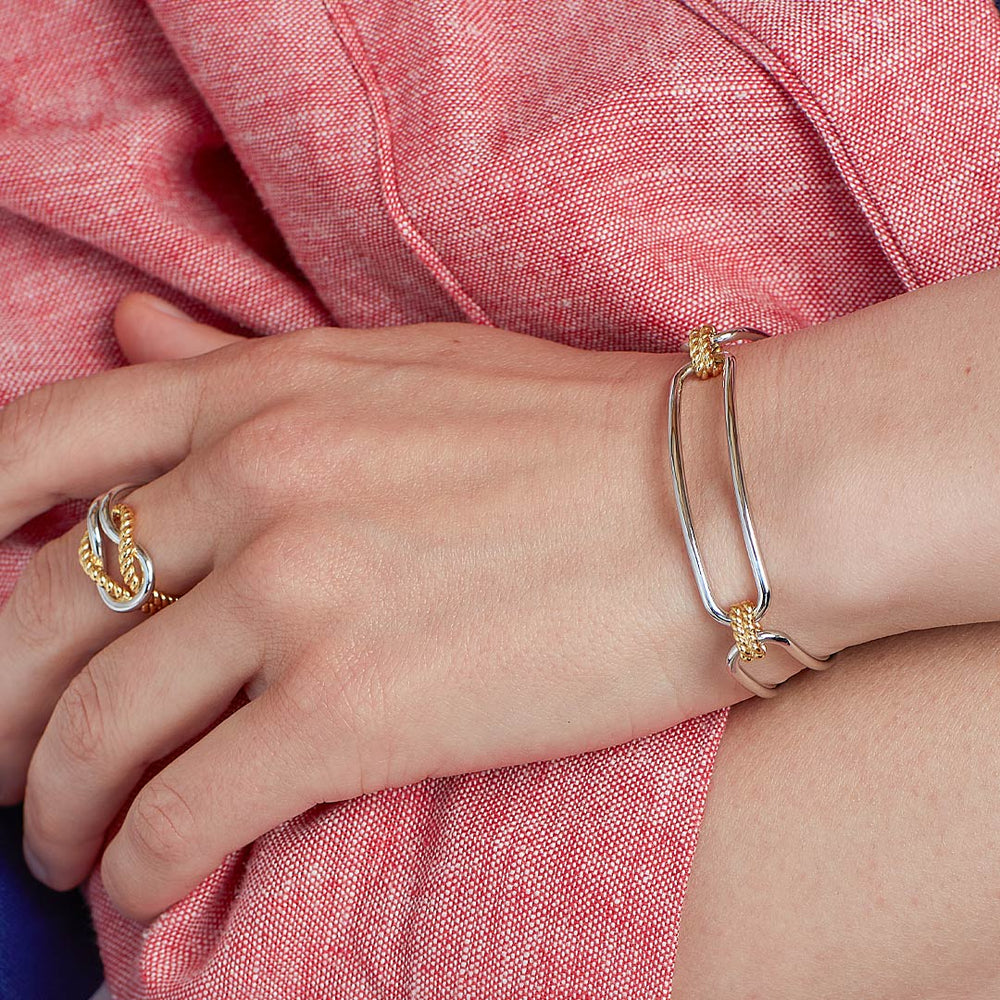 Kit Heath Silver Marina Link Golden Toggle Bracelet - MococoKit Heath71091GRP5038159168581Bracelets