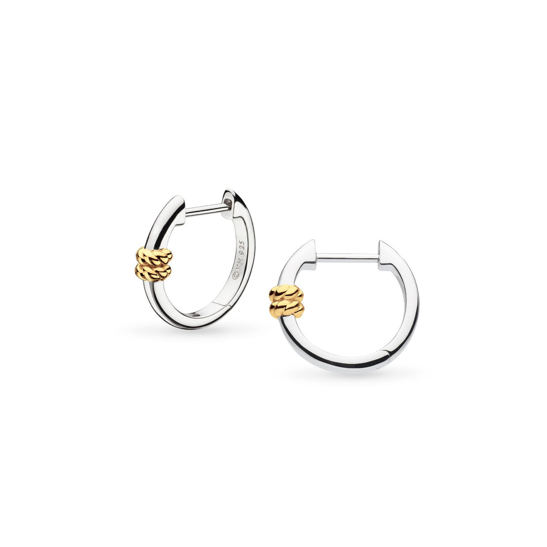 Kit Heath Silver Marina Rope Bar Golden Hoop Earrings - MococoKit Heath61090GRP5038159168512Earrings