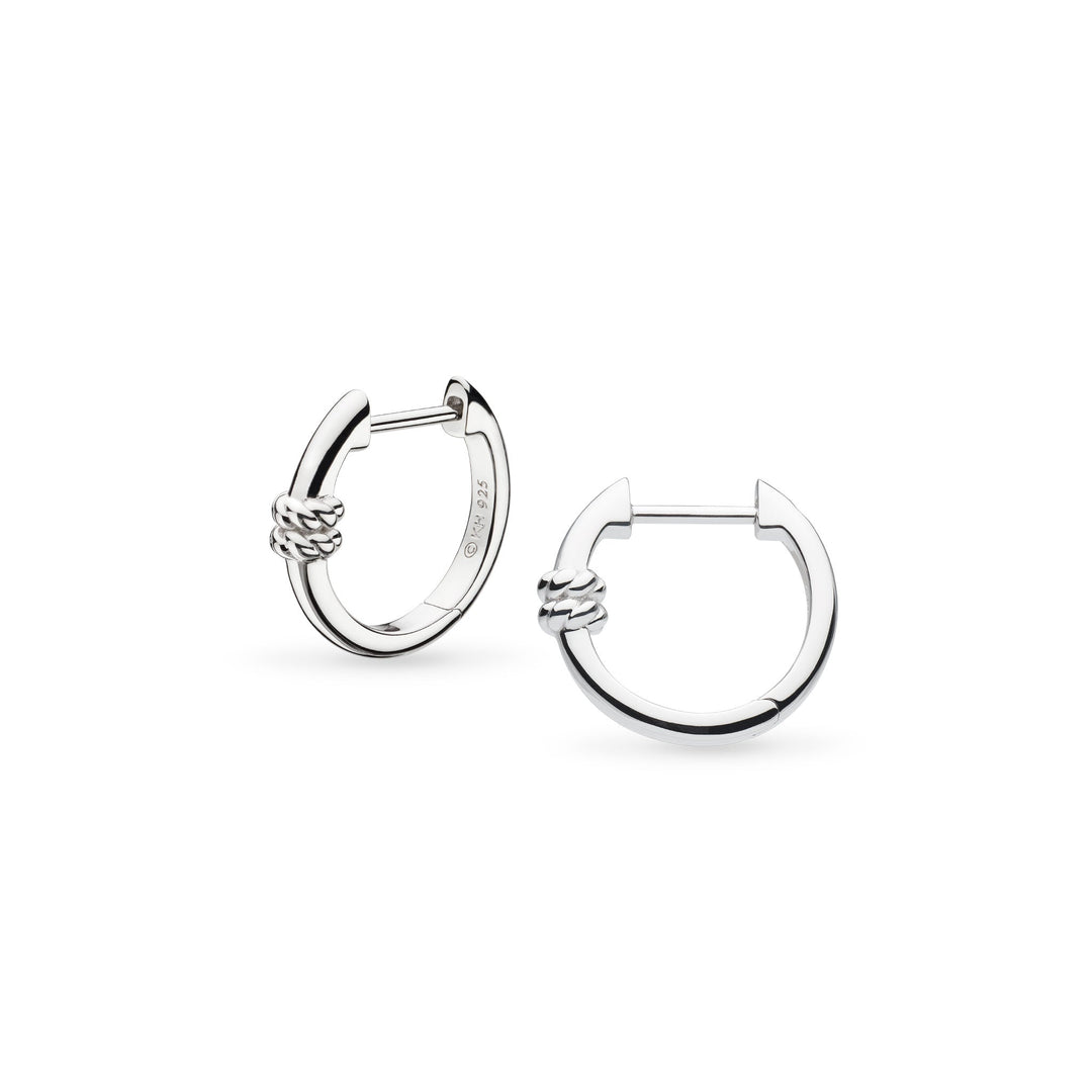 Kit Heath Silver Marina Rope Bar Hinged Hoop Earrings - MococoKit Heath61090RP5038159168529Earrings