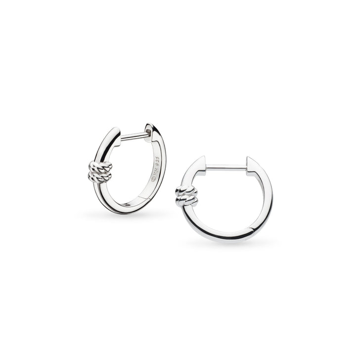Kit Heath Silver Marina Rope Bar Hinged Hoop Earrings - MococoKit Heath61090RP5038159168529Earrings