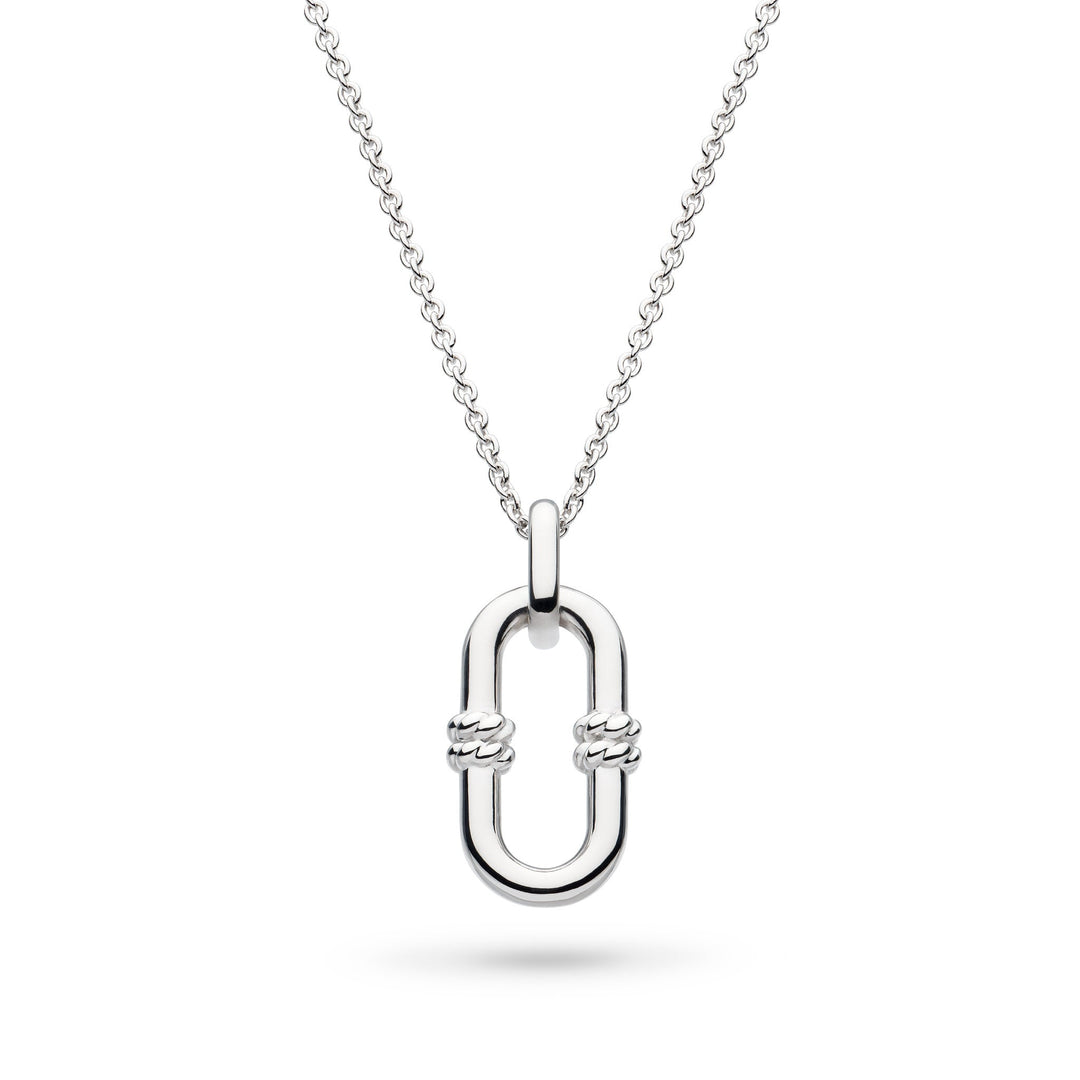 Kit Heath Silver Marina Rope Bar Link Necklace - MococoKit Heath91091RP5038159168697Necklaces