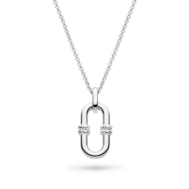Kit Heath Silver Marina Rope Bar Link Necklace - MococoKit Heath91091RP5038159168697Necklaces
