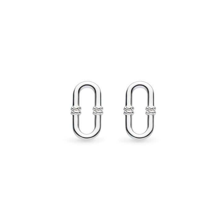Kit Heath Silver Marina Rope Bar Link Stud Earrings - MococoKit Heath41091RP5038159168499Earrings