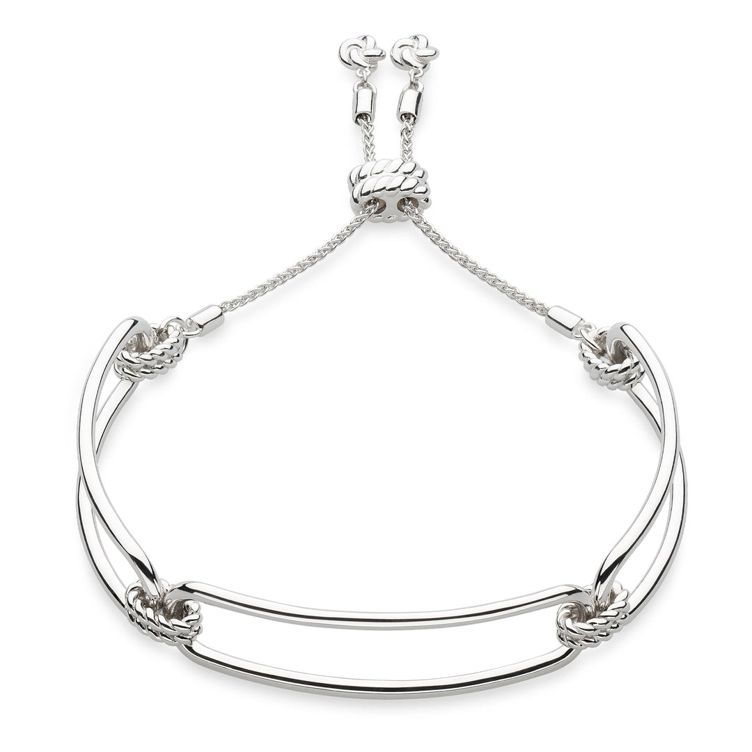 Kit Heath Silver Marina Rope Bar Link Toggle Bracelet - MococoKit Heath71091RP5038159168598Bracelets