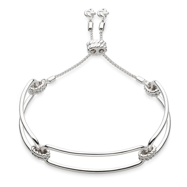 Kit Heath Silver Marina Rope Bar Link Toggle Bracelet - MococoKit Heath71091RP5038159168598Bracelets