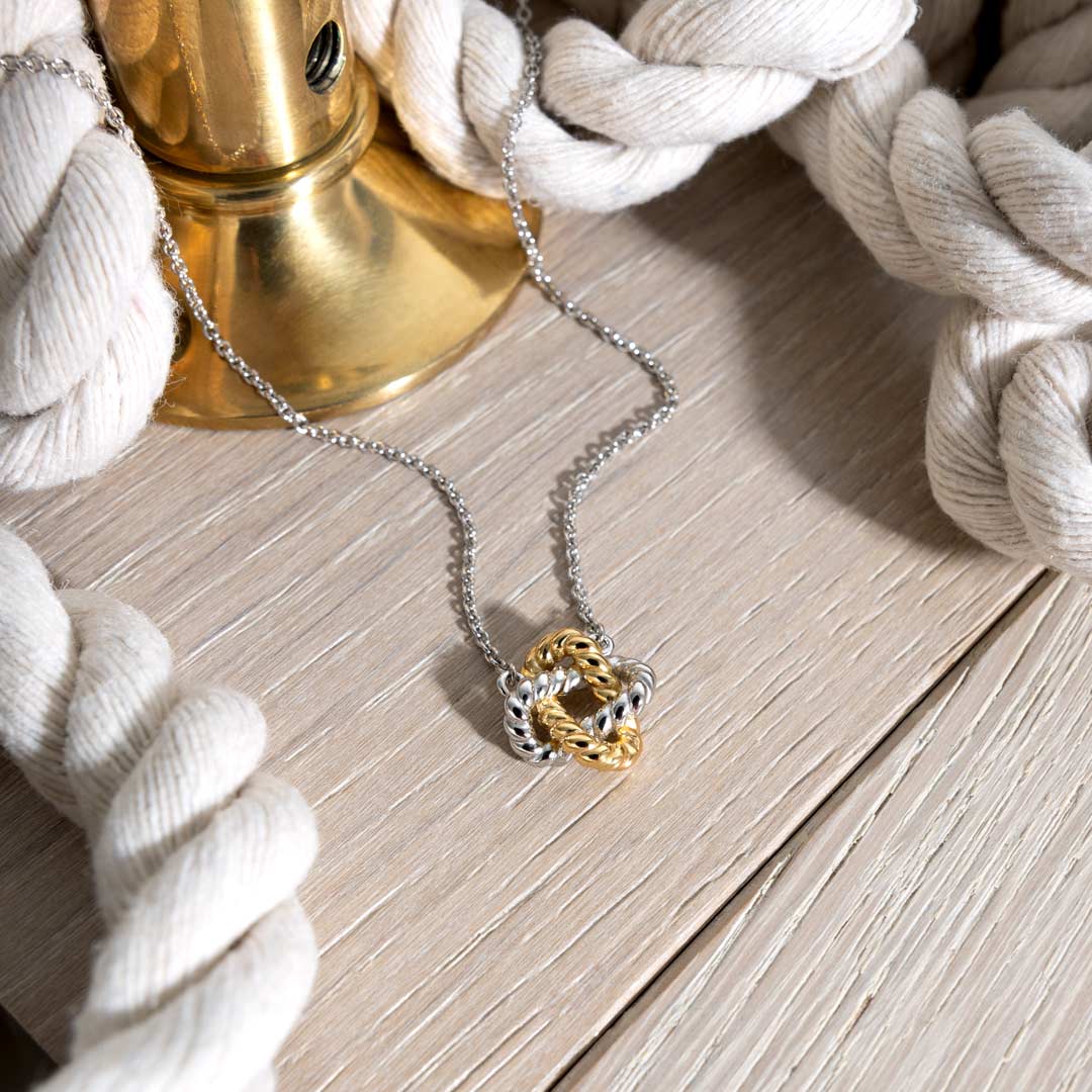Kit Heath Silver Marina Rope Knot Golden Necklace - MococoKit Heath91072GRP5038159168642Necklaces
