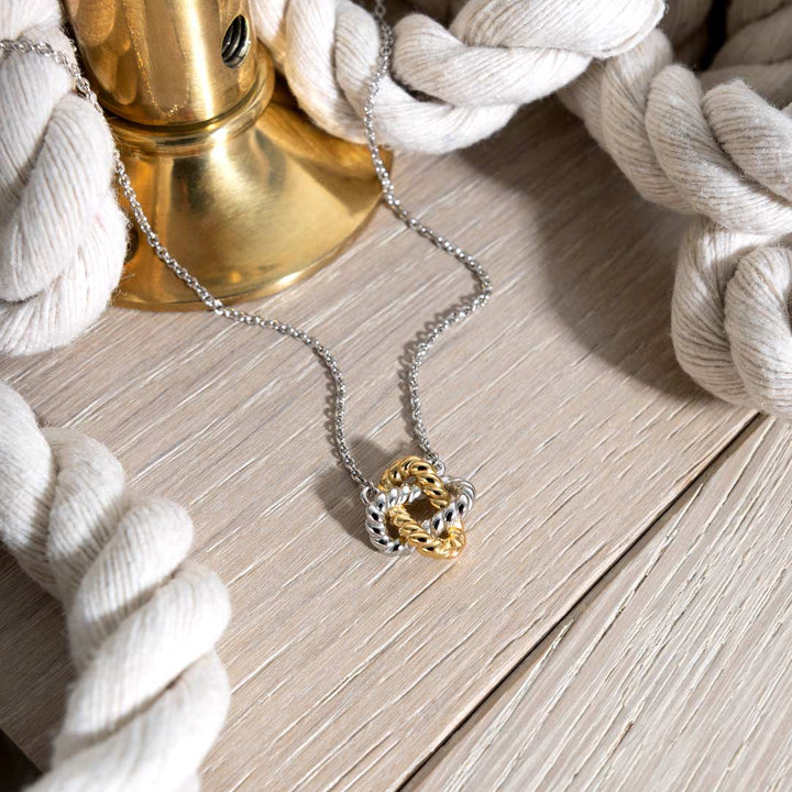 Kit Heath Silver Marina Rope Knot Golden Necklace - MococoKit Heath91072GRP5038159168642Necklaces