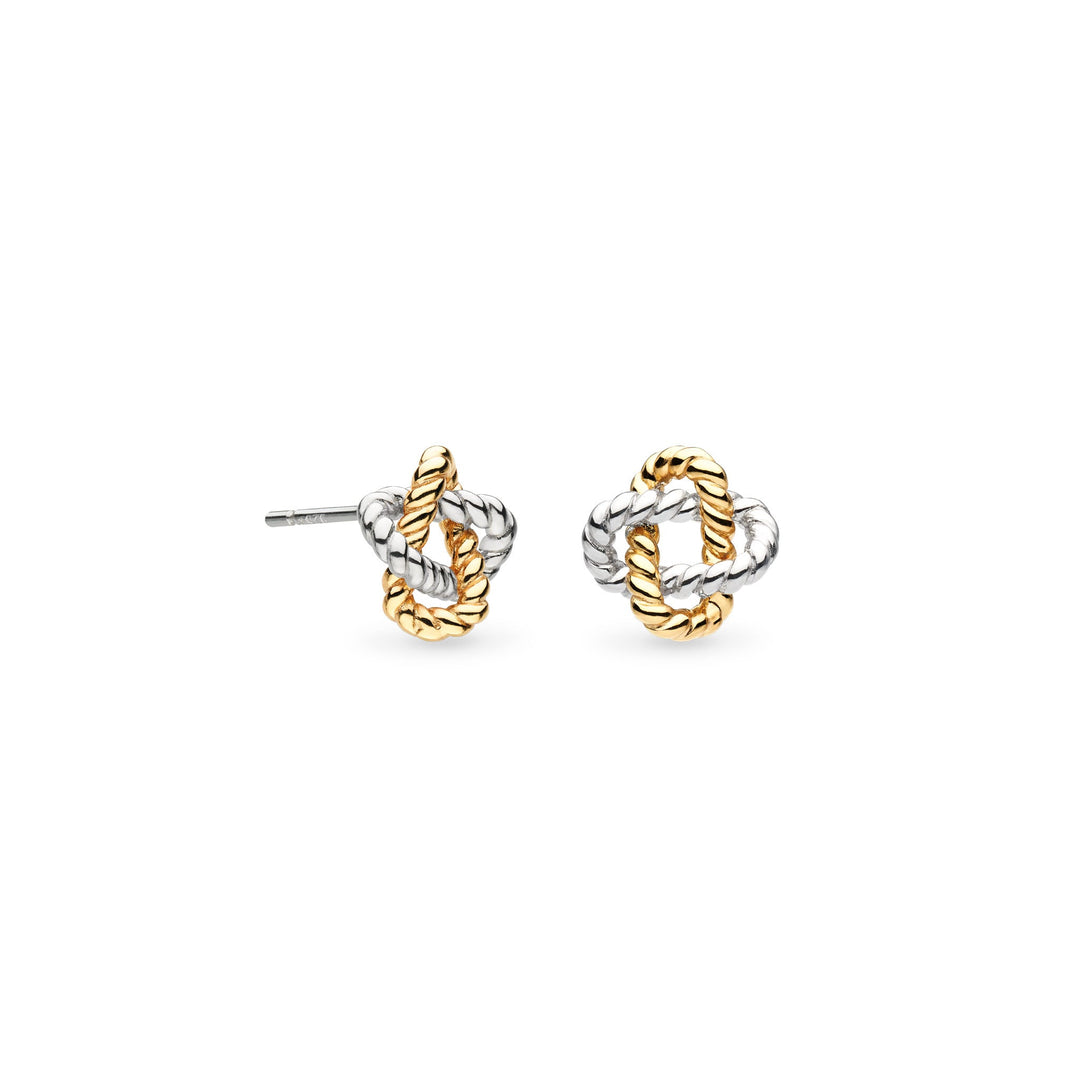 Kit Heath Silver Marina Rope Knot Golden Stud Earrings - MococoKit Heath41072GRP5038159168468Earrings