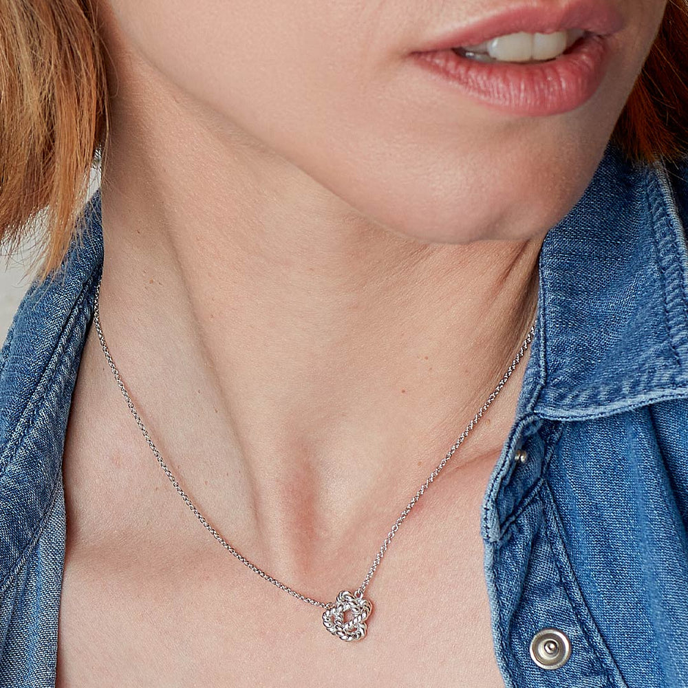 Kit Heath Silver Marina Rope Knot Necklace - MococoKit Heath91072RP5038159168659Necklaces