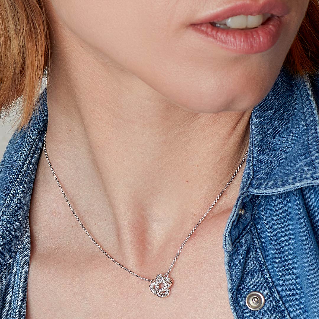Kit Heath Silver Marina Rope Knot Necklace - MococoKit Heath91072RP5038159168659Necklaces