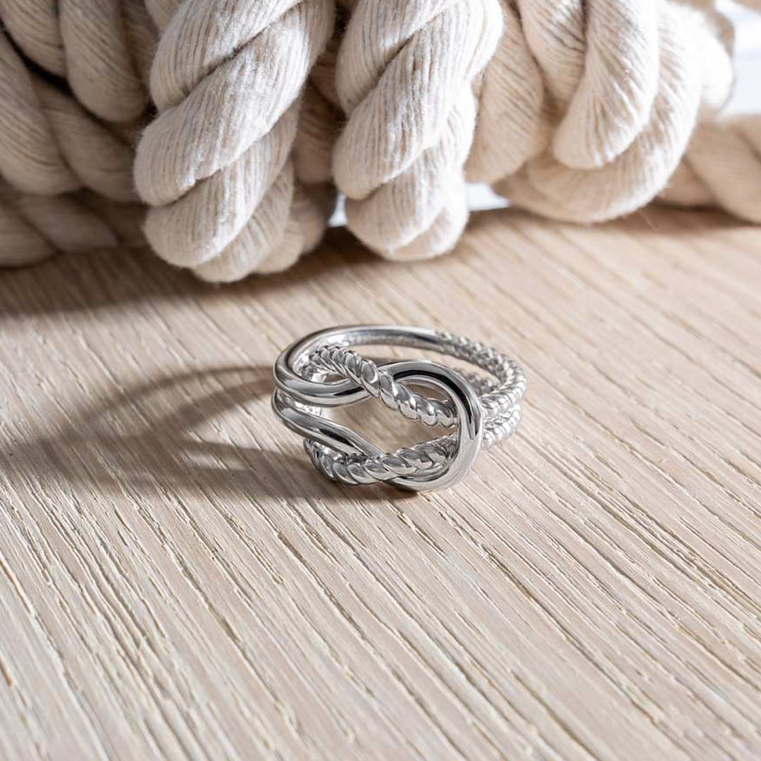 Kit Heath Silver Marina Rope Knot Ring - MococoKit Heath21071RPM5038159168369Rings