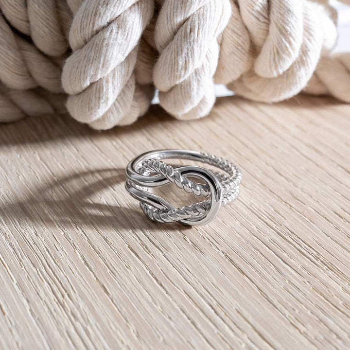 Kit Heath Silver Marina Rope Knot Ring - MococoKit Heath21071RPM5038159168369Rings