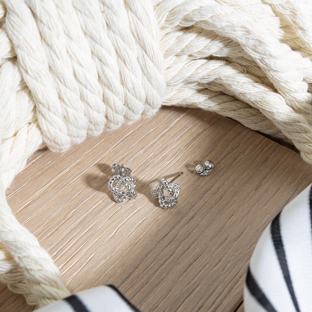 Kit Heath Silver Marina Rope Knot Stud Earrings - MococoKit Heath41072RP5038159168475Earrings
